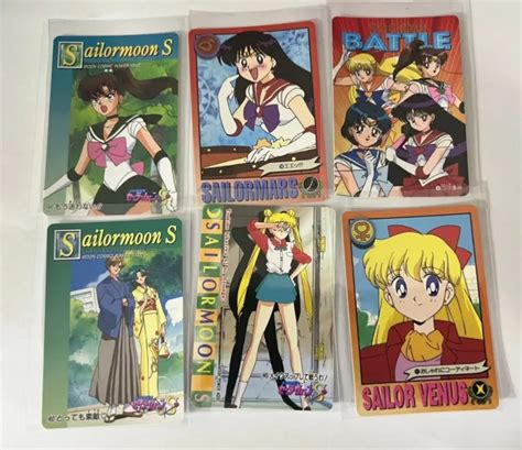 Sailor Moon Japanese Vintage Collectible Cards Amada Banpresto Mixed