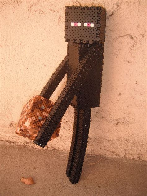 Perler Minecraft Enderman Minecraft Perler Minecraft Crafts Minecraft Party Quilt Block