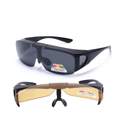 Vazrobe Clip On Sunglasses Men Women Polarized Day Night Driving Fit Over Glasses Prescription