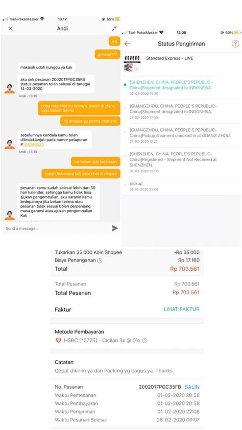 Adakah yang langsung kamu gunakan sebagai status di akun media sosialmu? Belanja di Shopee, Berbulan-bulan Menunggu, Barang Tidak ...