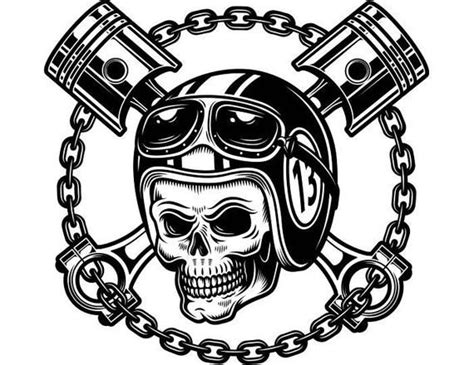 Motorcycle Skull Logo Logodix
