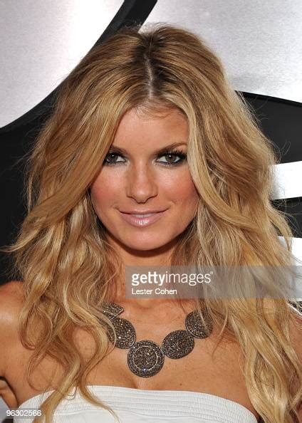 Model Marisa Miller Arrives At The 52nd Annual Grammy Awards Held At