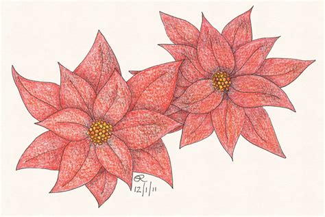 Mom5kids Sketch 73 Poinsettias