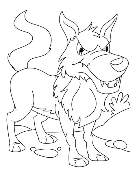 Angry Wolf Coloring Pages Download Free Angry Wolf Coloring Pages For