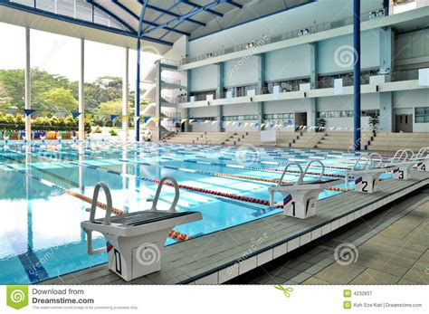 People can feel like an athlete when having this type of pool. Indoor Olympic Size Swimming Pool Royalty Free Stock ...