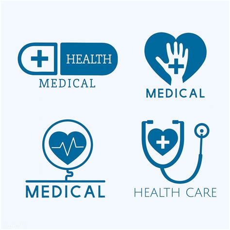 Medical Service Logos Vector Set Free Image By