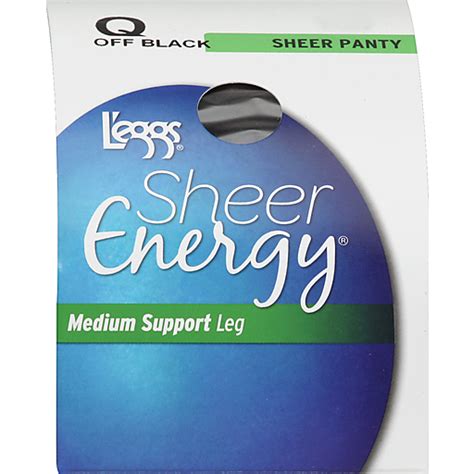 Leggs Sheer Energy Pantyhose Sheer Panty Medium Support Leg Sheer