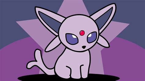 Espeon Chibi The Psychic Eevee Evolution Pokemon By Luchoxfive On