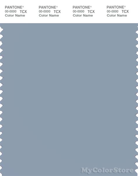 Pantone Smart 16 4010 Tcx Color Swatch Card Pantone Dusty Blue