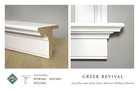 If you'll be painting the casing, caulk along the underside of the stool to prevent drafts. GREEK REVIVAL STOOL & APRON MOLDING BUILDUP | Stool ...