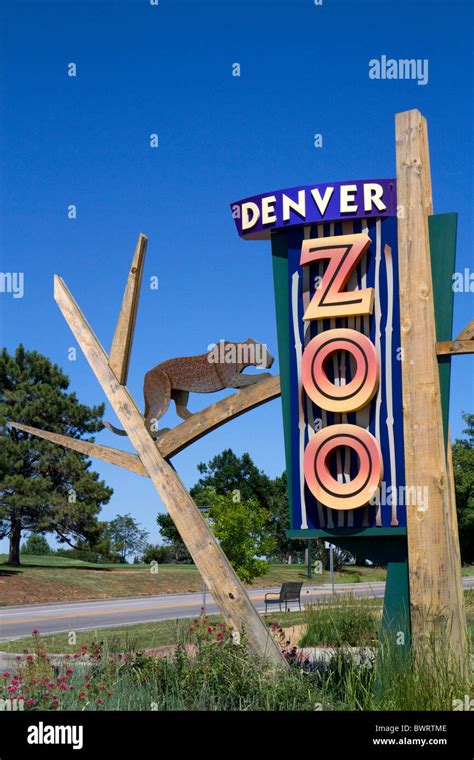 Entrance To The Denver Zoo Located In City Park Denver Colorado Usa