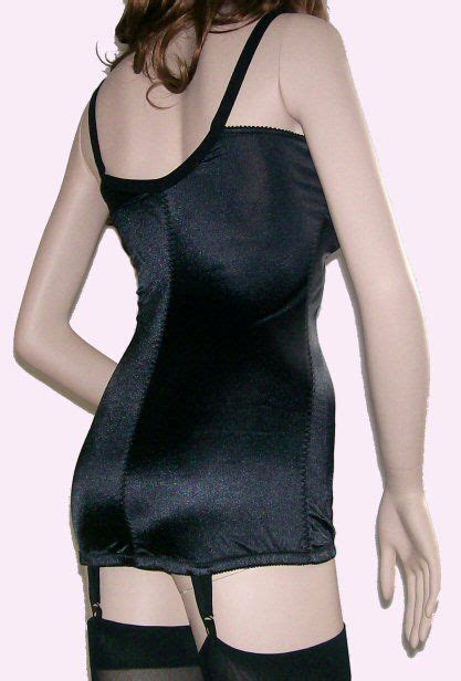BLACK OPEN BOTTOM CORSELETTE WITH SUSPENDERS By SILHOUETTE Suspenders