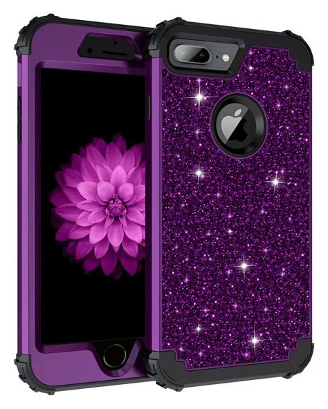 Iphone 8 Plus7 Plus Case Glitter Sparkle Bling Heavy Duty Hybrid Shiny