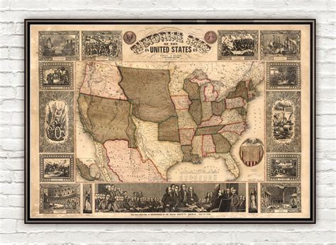 Us Map Antique Map Of United States Free Image Old Design Images And
