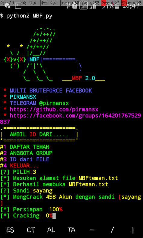 7) this is a called brute force attack if any password match to the handshake then the password will be cracked and you get the password. Cara Instal MBF (Multi Brutefoce Facebook) via termux dan ...