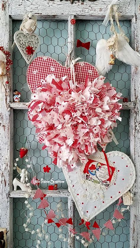 Wire Hearts Valentines Day Heart Red Hearts Romantic Shabby Chic