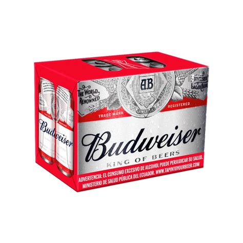 Pack X 6 Uni Budweiser Cerveza Lata 269 Ml C