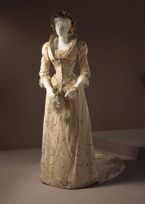 Ephemeral Elegance — 16th Century Inspired Wedding Gown Ca 1891 Via