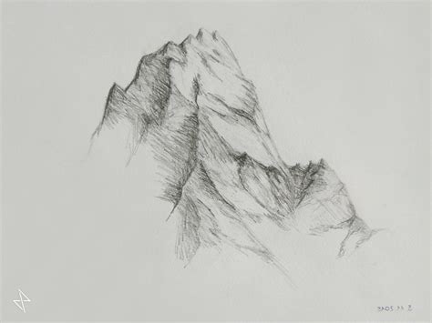 Mountain Pencil Sketch At Explore Collection Of