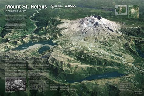 New Map Poster Offers A Birds Eye View Of Mount St Helens