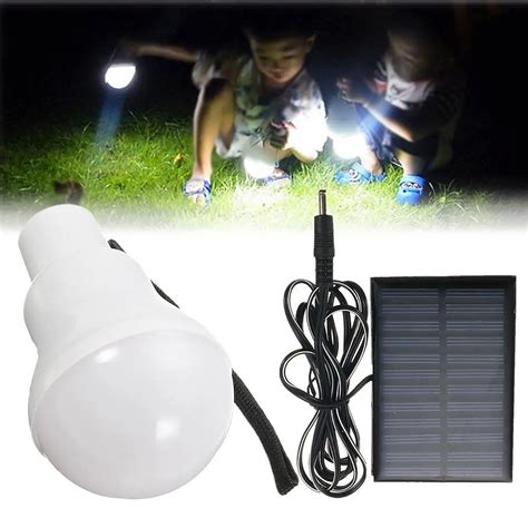 3w Portable Solar Powered Led Lighting Lamp Indoor Outdoor Camping