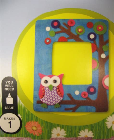 Go Create Craft Decoupage A5 Photo Frame Owl Tree Childrens Craft