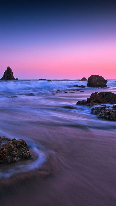 2160x3840 Earth Ocean Rock Sunset Long Exposure 5k Sony Xperia Xxzz5