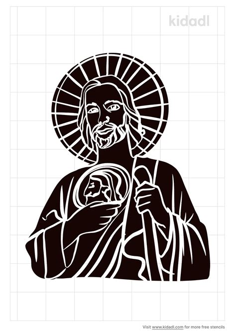 Free San Judas Tadeo Stencil Stencil Printables Kidadl