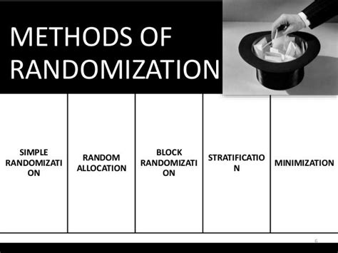 Methods Of Randomization