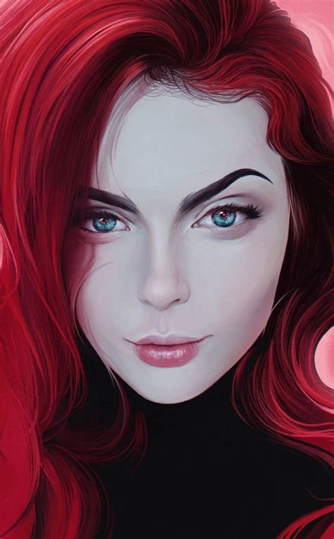 redhead gorgeous woman art wallpaper redhead art fantasy art women digital art girl