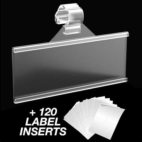 Label Holder 120 Count Strong Easy Clip Shelf Labels Includes Price