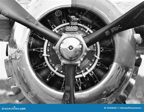 Airplane Propeller Engine Stock Photo Image 39508667