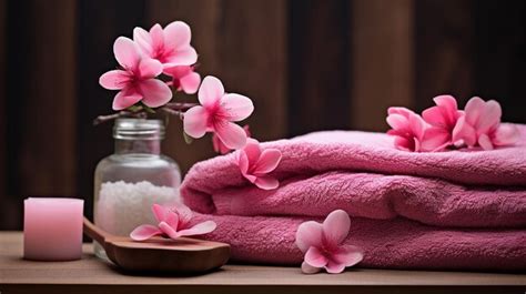 premium ai image spa beauty treatment and wellness background with massage stone orchid