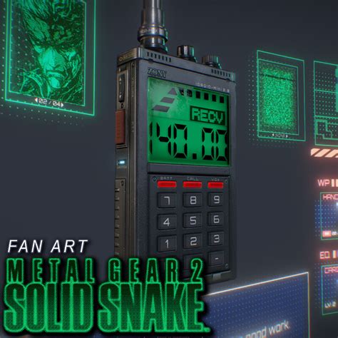 Artstation Metal Gear 2 Solid Snake Codec Remake Fan Art