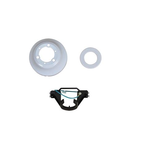 If you're updating your home, consider replacing outdated ceiling fans with new, attractive versions. Brookhurst 52 in. White Ceiling Fan Replacement Mounting ...