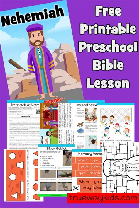 Ask the questions you developed from your free printable bible study lessons. Nehemiah - Preschool Bible lesson | Bible lessons ...