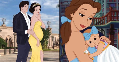Large mammals, as the bear or lion. This Mom Artist Draws Disney Princesses As Moms
