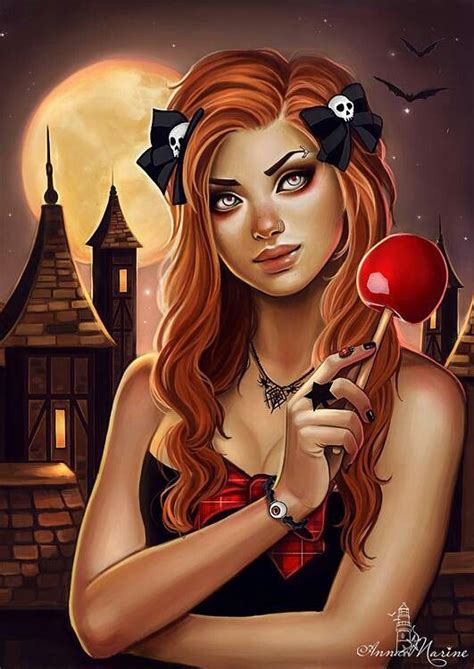 Halloween Night By Anna Marine 3d Fantasy Dark Fantasy Sexy Kunst