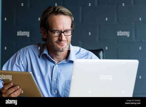 Office Man Laptop Hi Res Stock Photography And Images Alamy