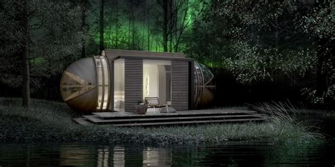 Futuristic Capsule House Eco Luxury Getaway Designs And Ideas On Dornob