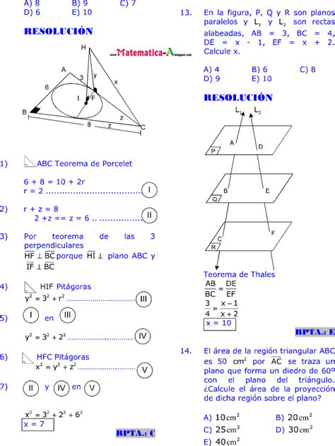 Geometr A Del Espacio I Ejercicios Desarrollados Matematicas