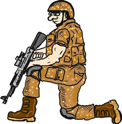 armed strong soldier stock vector image by ©andrey makurin 158859362