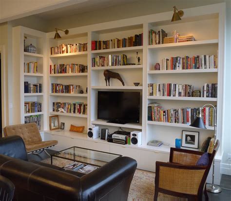 Living Room Built Ins Living Room Wall Units Bookshelves In Living
