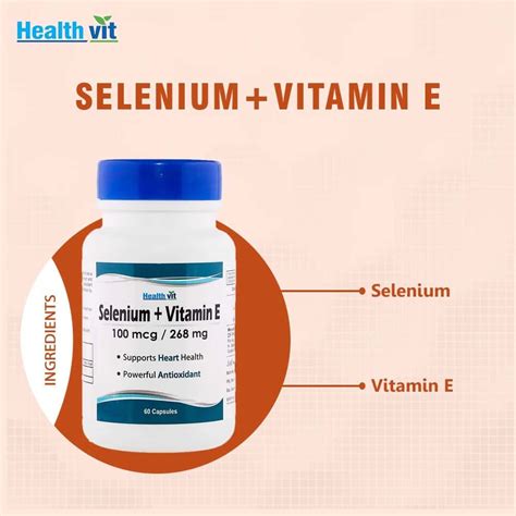 Buy Healthvit Selenium 100mcg Vitamin E 400 Iu Multivitamin Tablets