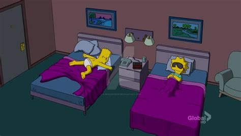 Bart And Lisa Sleeping At A Hotel By Cjrules10576 On Deviantart