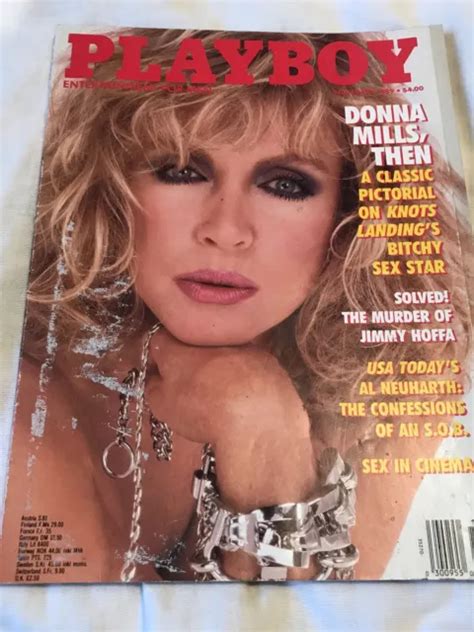 Playboy Magazine November Donna Mills Cg Pmate Renee Tenison Garry
