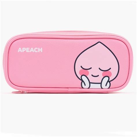 Kakao Friends Official Goods Apeach Face Slim Pouch Pen Pouch Makeup