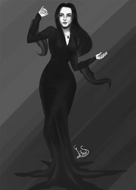 Artstation Morticia Addams Fanart