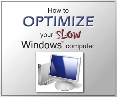 How To Optimize Your Slow Windows Computer 12 Steps Instructables