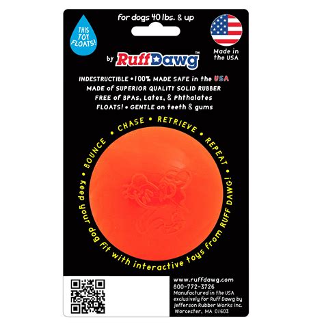 Ruff Dawg Xl Ball Indestructible Toy Jandj Dog Supplies
